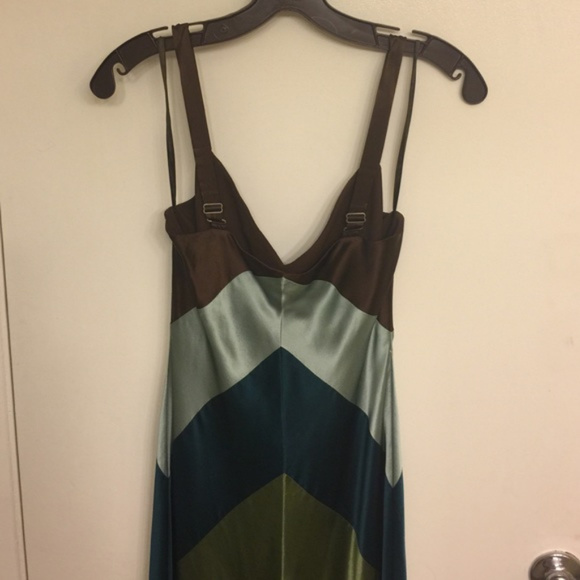 BCBG Silk Chevron Stripe dress - PETITE - Picture 2 of 2